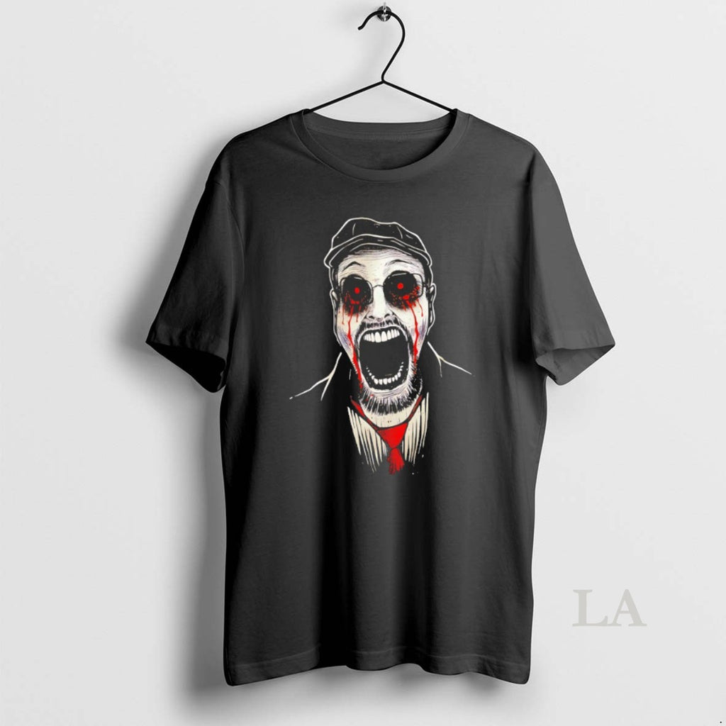 Original Screaming Man Horror Bloody Eyes Graphic