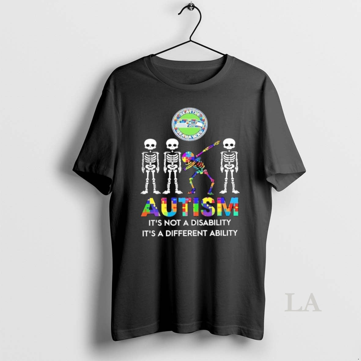 Original Seattle Seahawks Autism Its Not A Disability Its A Different Ability