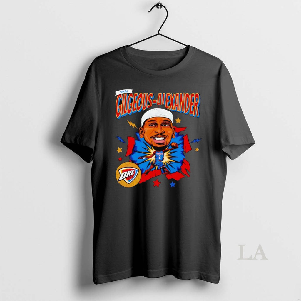 Original Shai Gilgeous Alexander Big Head Caricature Oklahoma City Thunder
