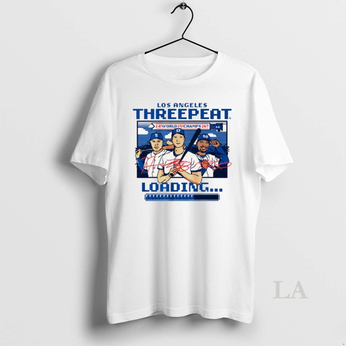 Original Shohei Ohtani Los Angeles Dodgers Baseball Three Peat Loading World Championship 2026 Signatures