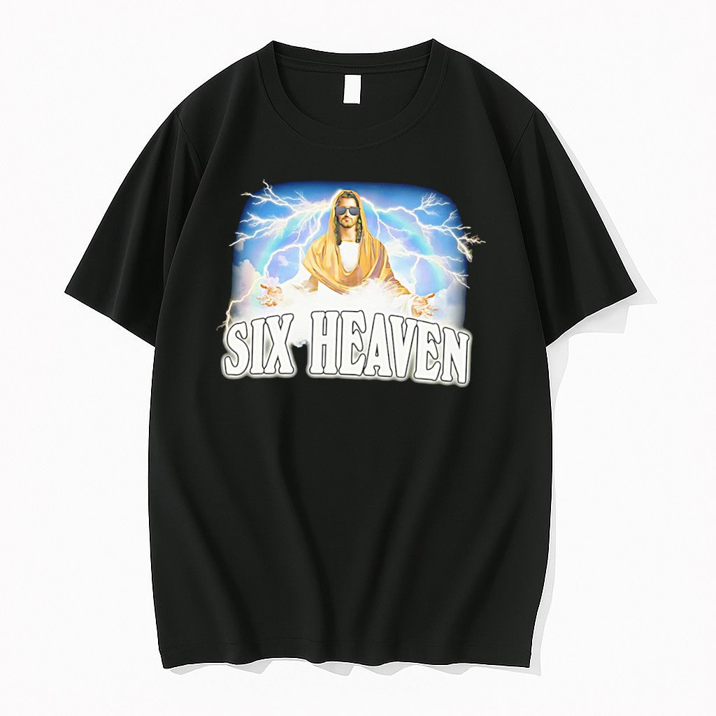 Original Six Heaven Jesus Graphic Tee Tshirts Jpg
