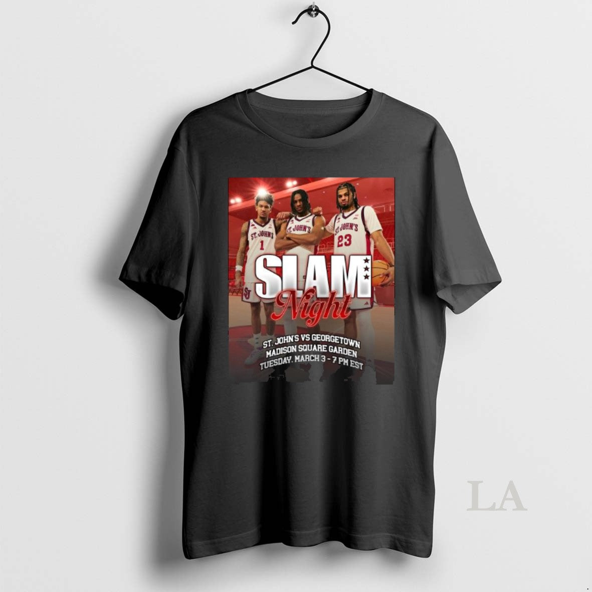 Original Slam Night St Johns Vs Georgetown Madison Square Garden Long Sleve