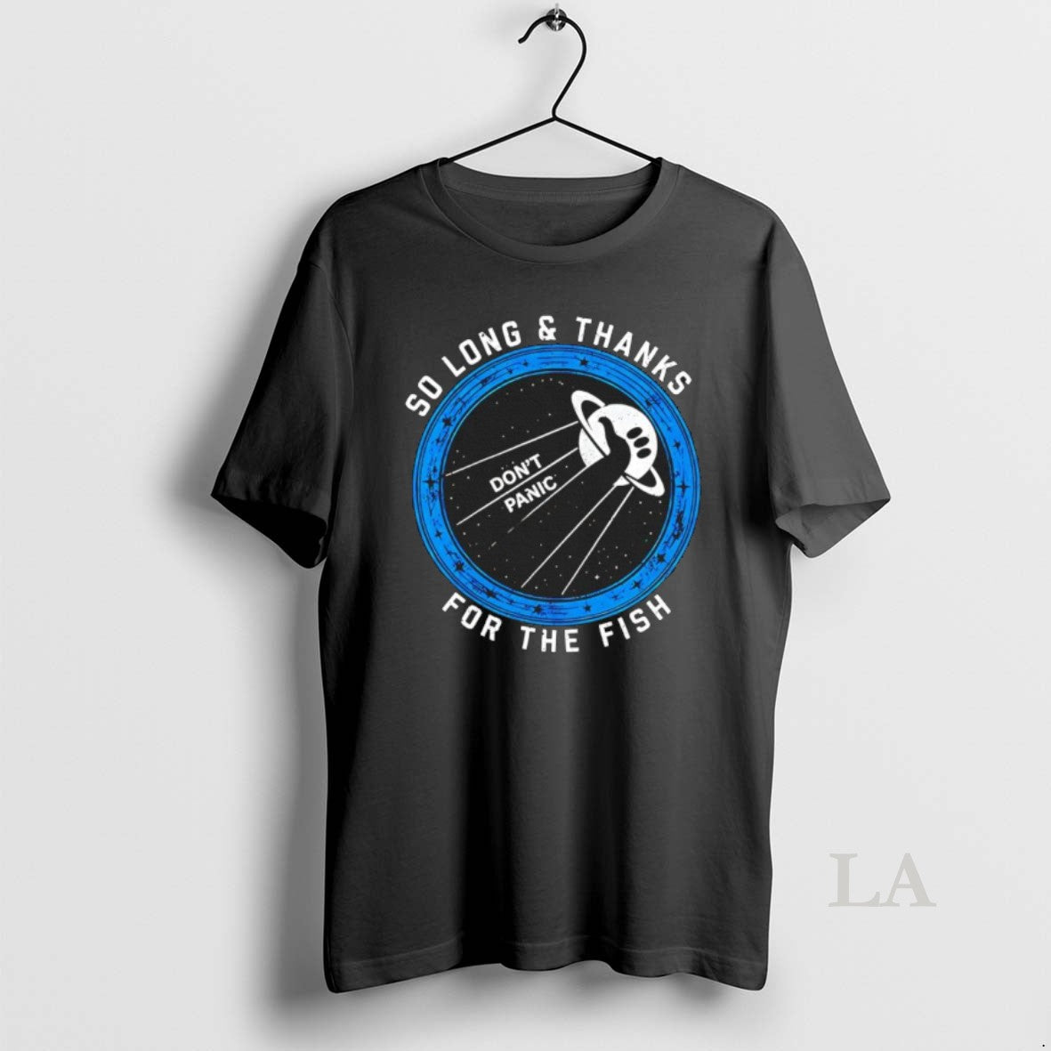 Original So Long And Thanks For The Fish Dont Panic Logo