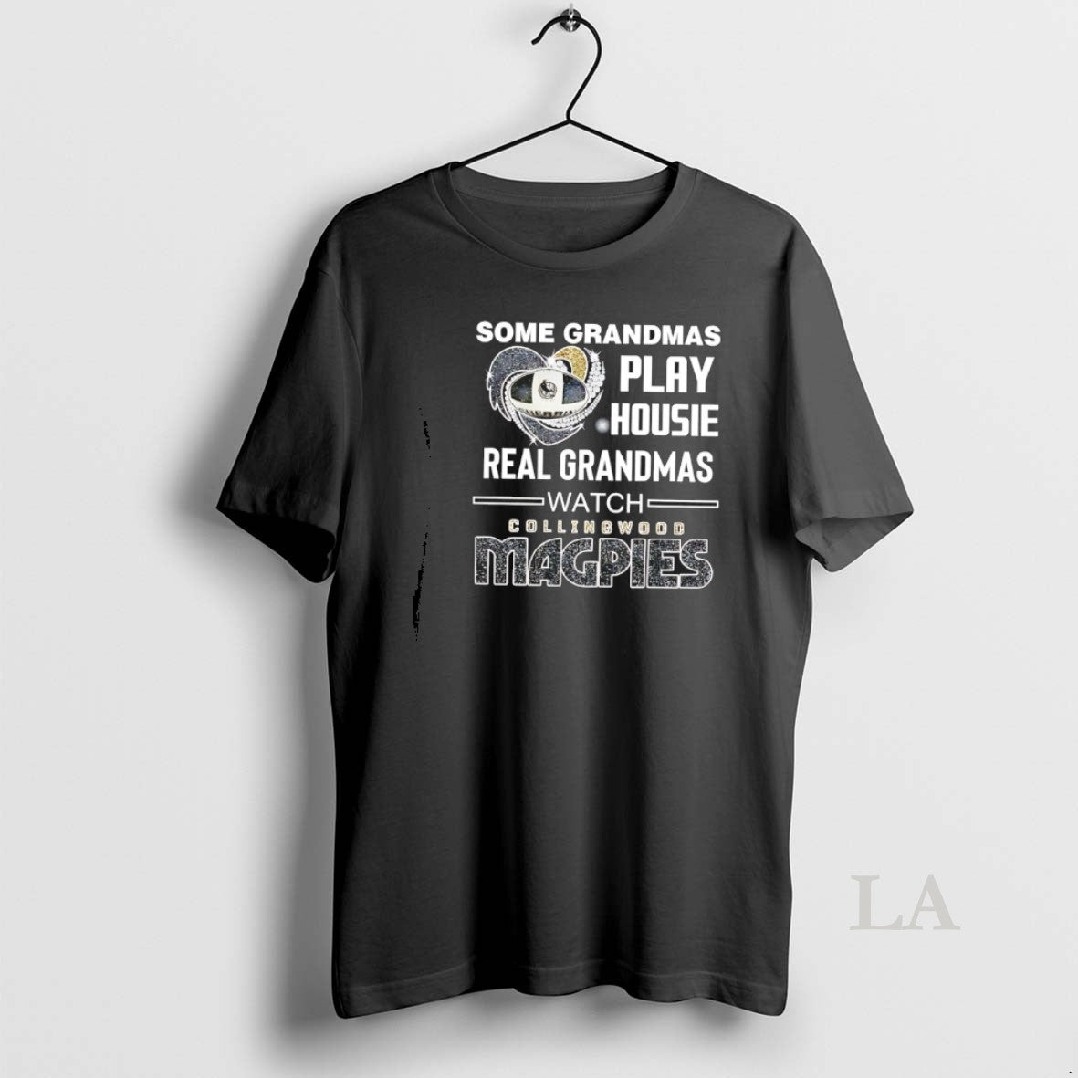 Original Some Grandmas Play Housie Real Grandmas Watch Collingwood Magpies Diamond Heart