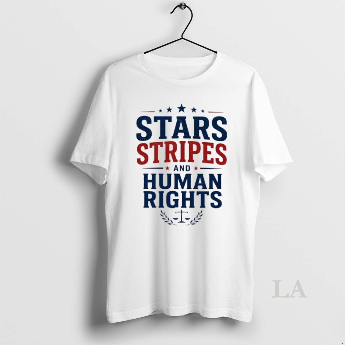 Original Stars Stripes And Human Rights Graphic