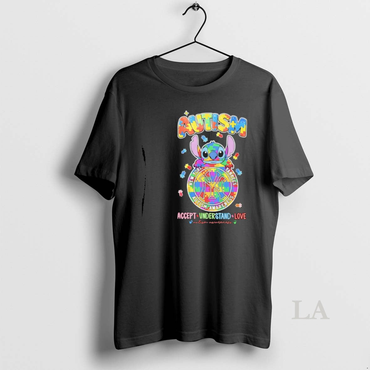 Original Stitch Autism Accept Understand Love New York Yankees