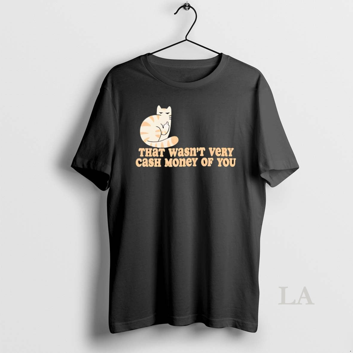 Original Tabby Cat Middle Finger Tahat Wasnt Very Cash Money Of You
