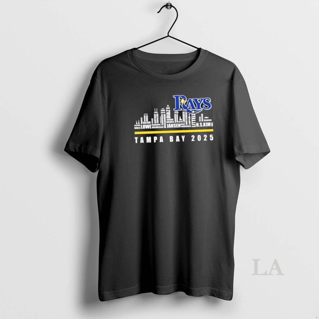 Original Tampa Bay Rays 2025 All Names City Skyline