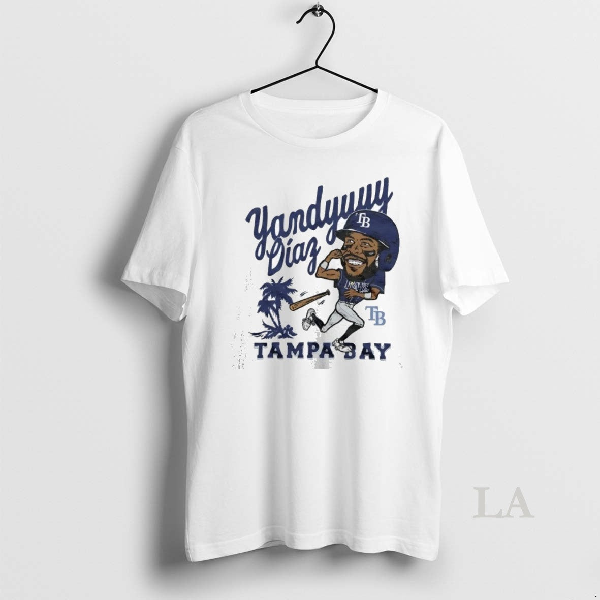 Original Tampa Bay Rays Yandy Diaz Caricature Signature