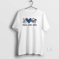 Original Tampa Bay Rays Baseball Peace Love Rays Logo