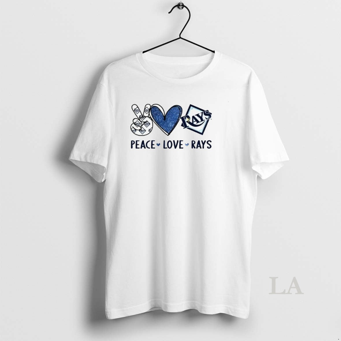 Original Tampa Bay Rays Baseball Peace Love Rays Logo