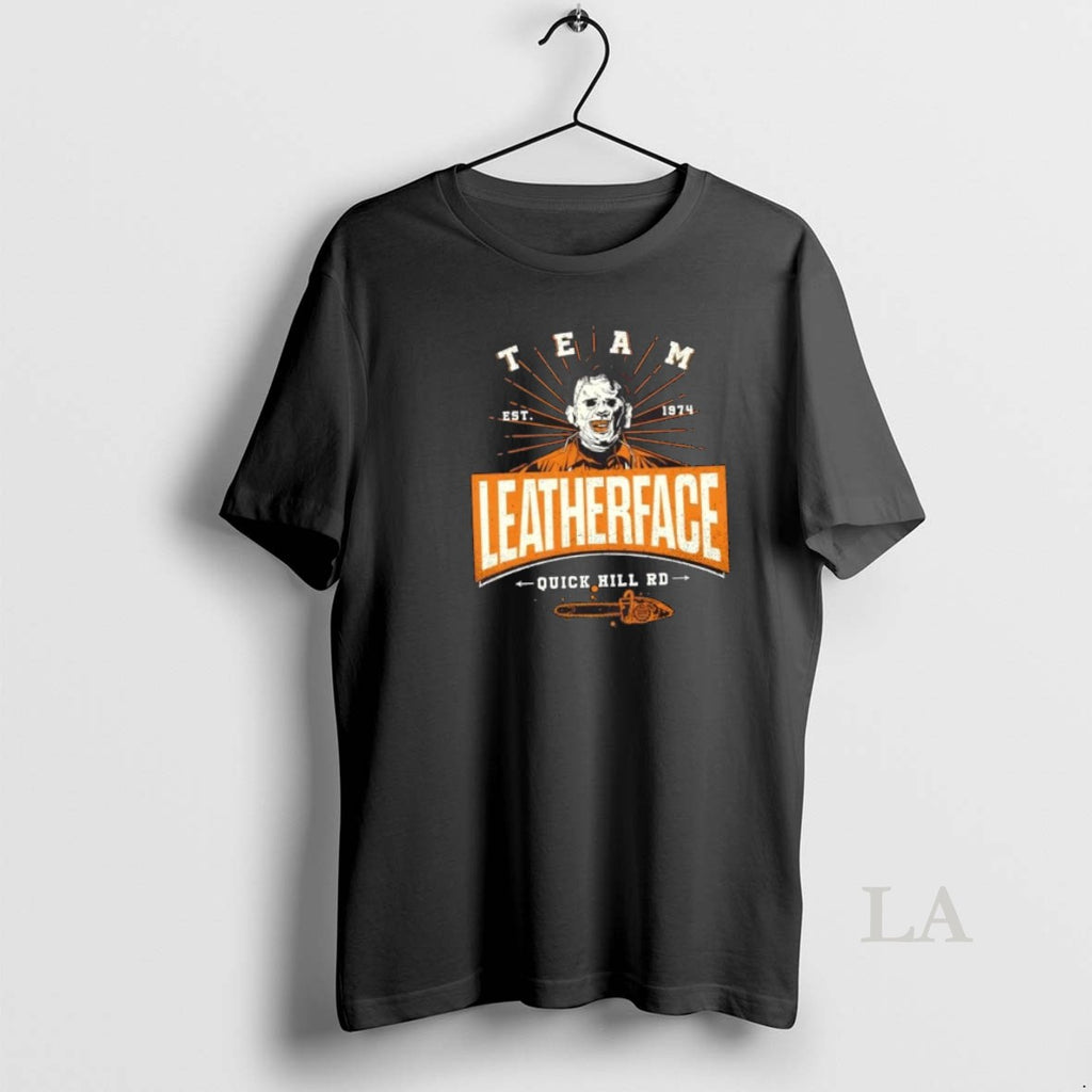 Original Team Chainsaw Leatherface Quick Hill Rd Halloween Est 1974
