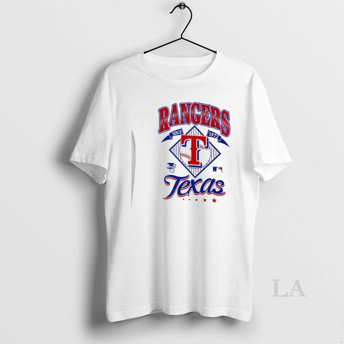 Original Texas Rangers 1972 American League Logo Graphic