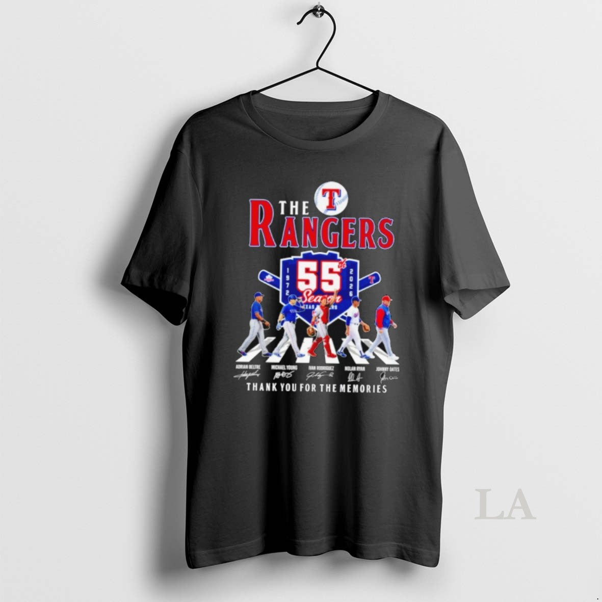 Original Texas Rangers 19722026 55th Season Thank You For The Memories Signatures