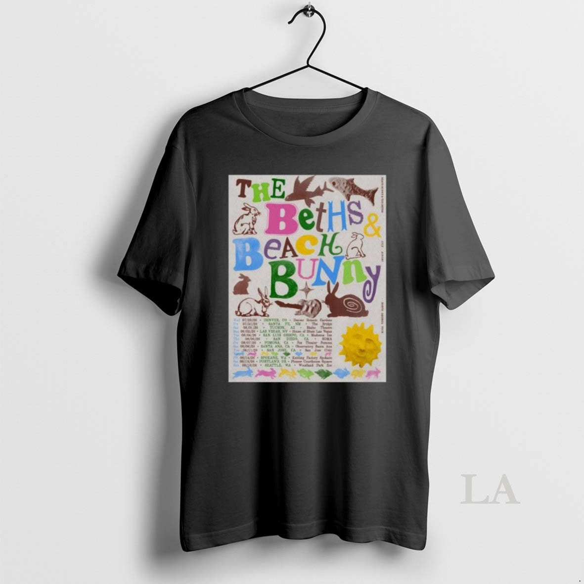 Original The Beths And Beach Bunny Tour North America 2026 Long Sleve