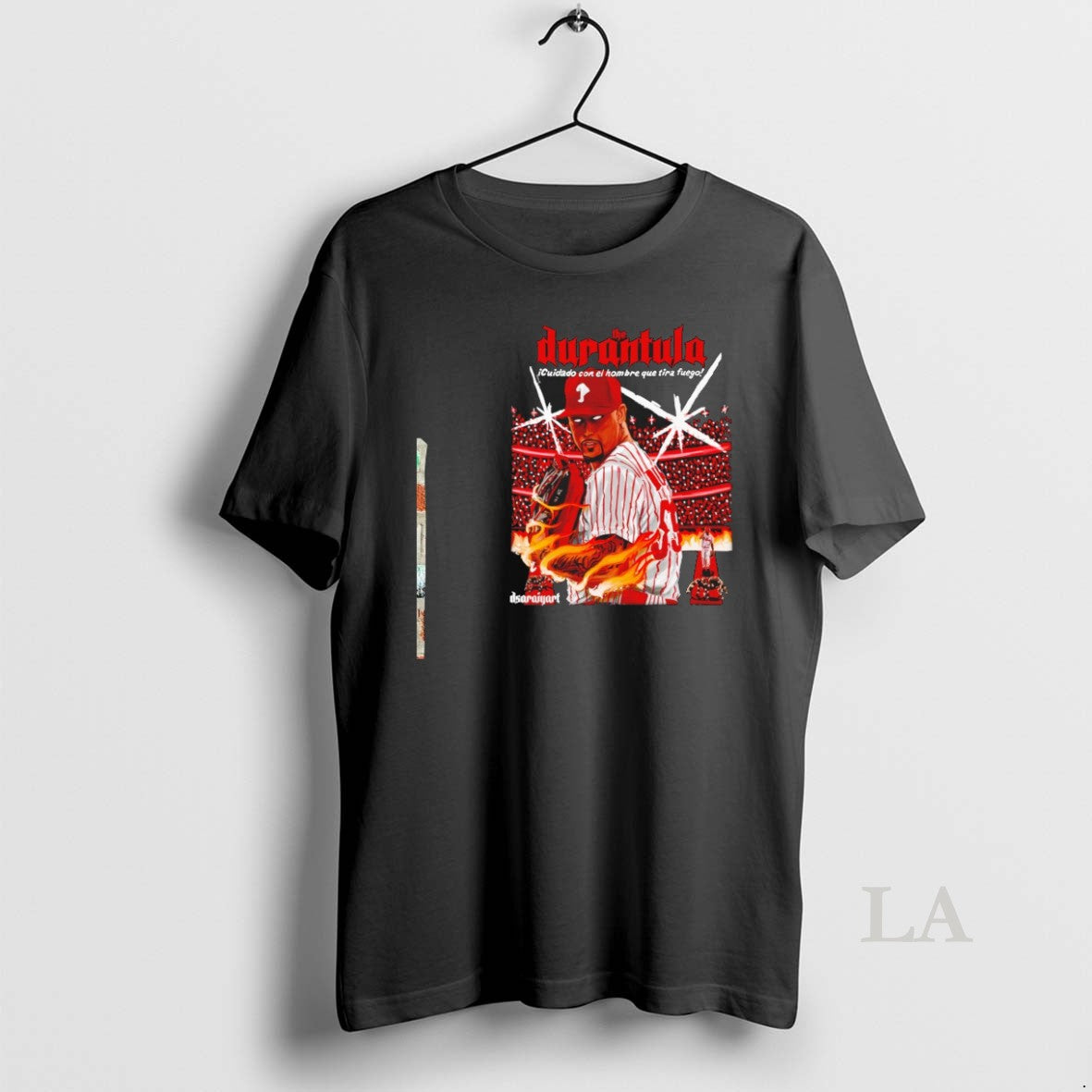 Original The Durantula Jhoan Duran Philadelphia Phillies Baseball Cuidado Con El Hombre Quetira Fuego