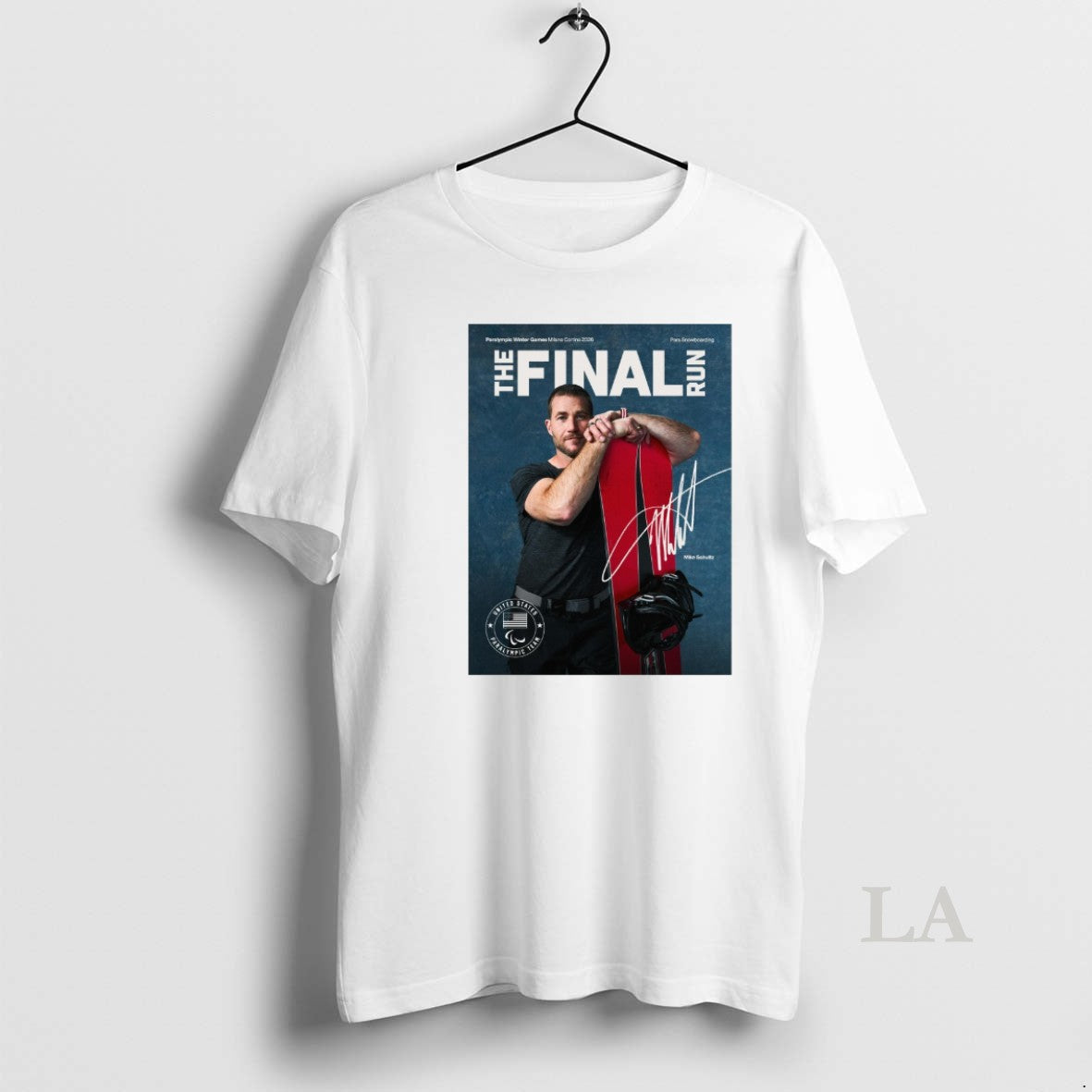 Original The Final Run Mike Schultz Paralympic Winter Games Milano Cortina 2026 Signature
