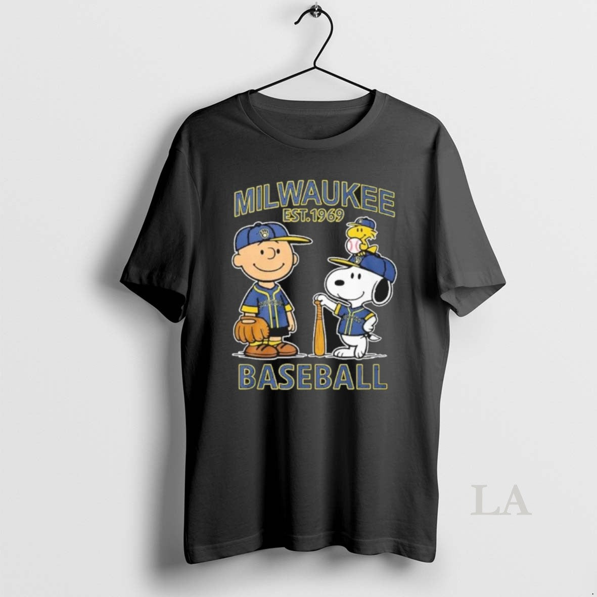 Original The Peanuts Characters X Milwaukee Brewers Est 1969