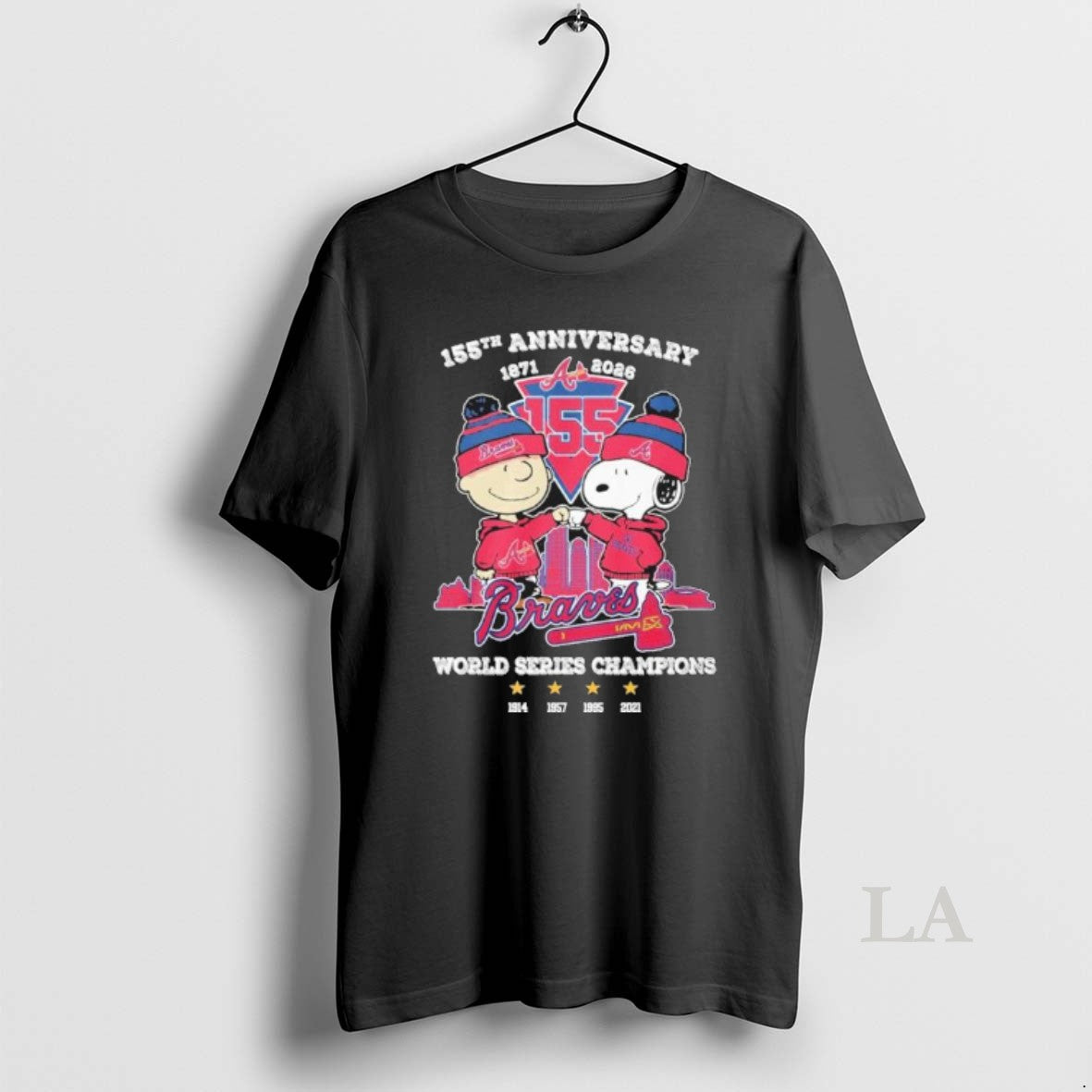 Original The Peanuts Fistbump X Atlanta Braves 155th Anniversary 1871 2026 World Series Champions