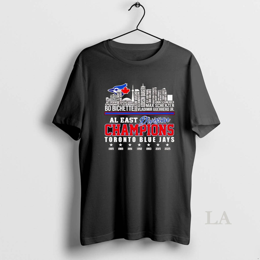 Original Toronto Blue Jays 2025 Al East Division Champions Players Names Skyline
