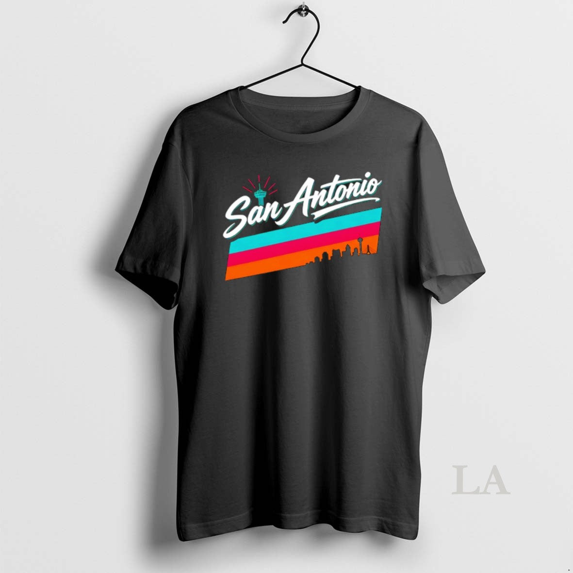 Original Tower Of The Americas Skyline San Antonio Spurs Basketball Nba