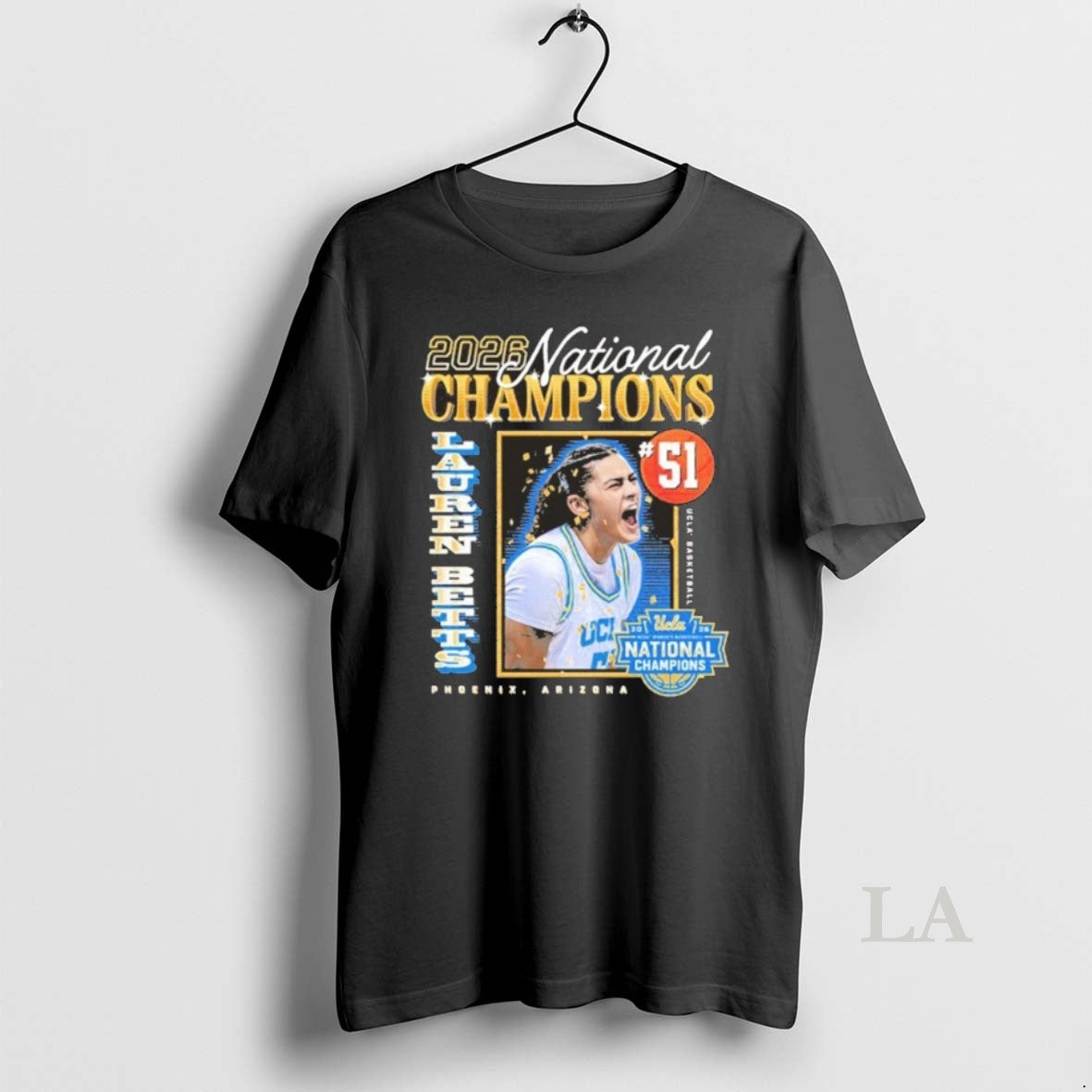 Original Ucla Bruins 2026 Womens Basketball Ncaa Champions National Championship Lauren Betts National Champs