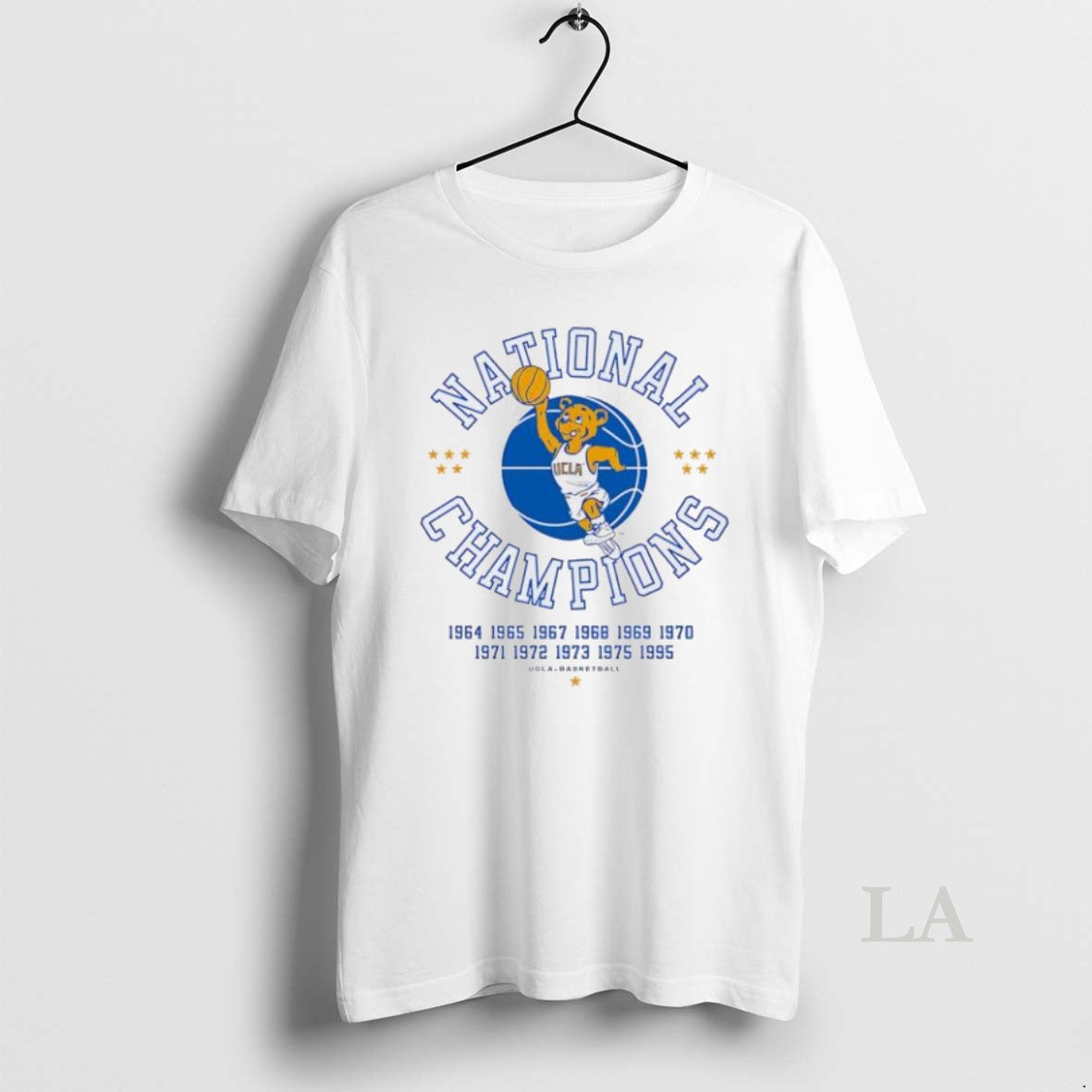 Original Ucla Bruins Mens Basketball Ncaa 11 Time National Champions Mascot Womens