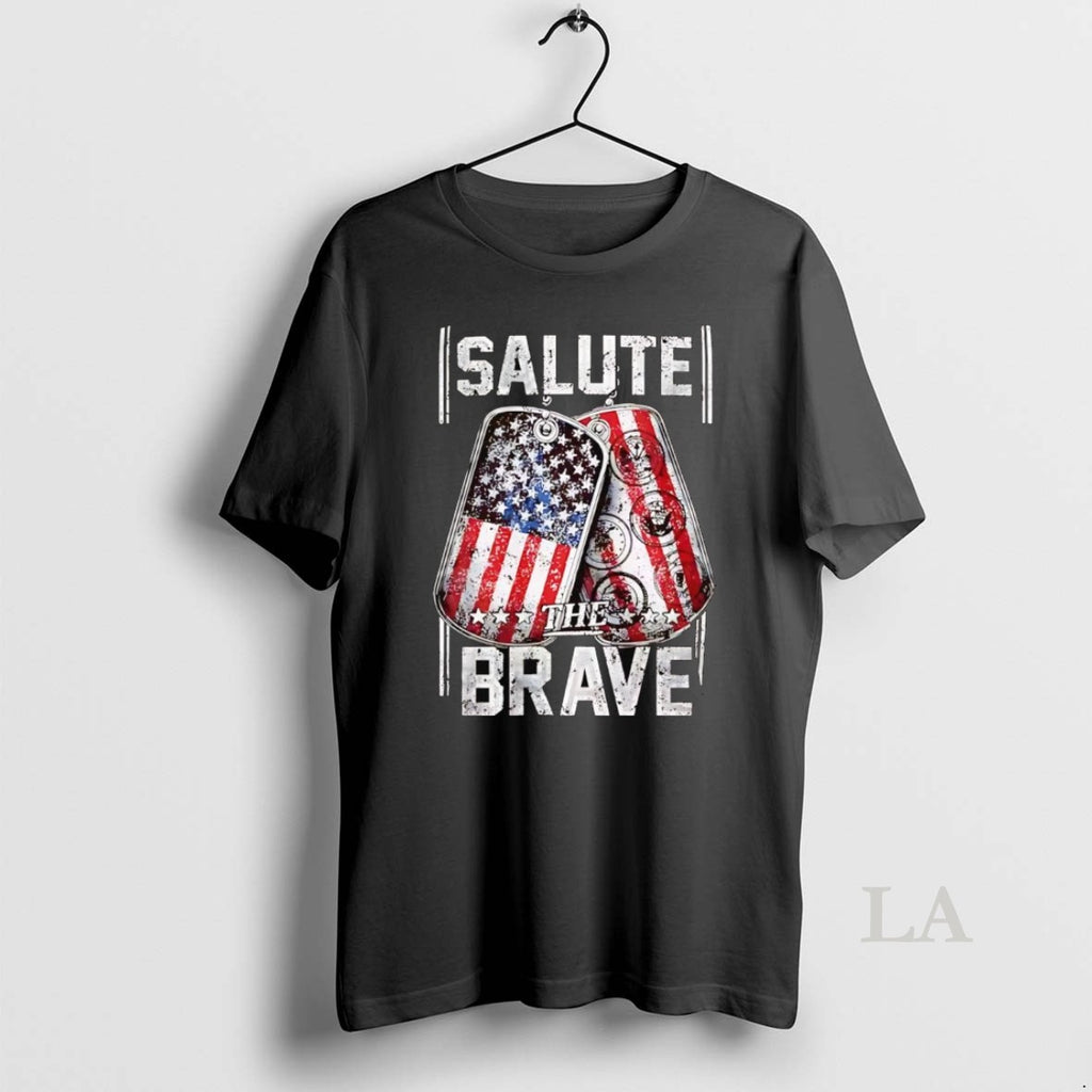 Original Us Veteran Salute The Brave