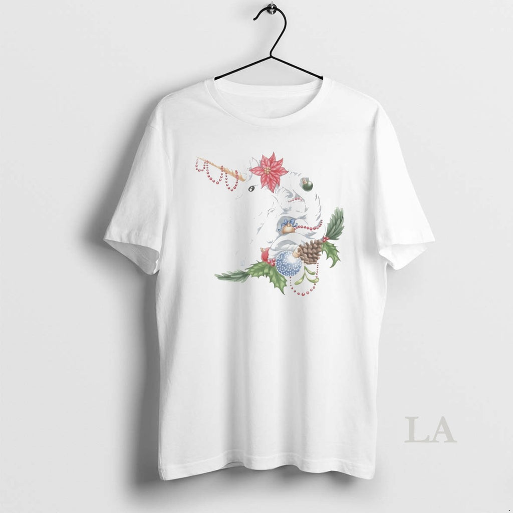Original Unicorn Poinsettia Elegant Christmas White