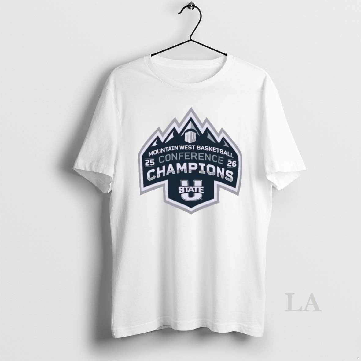 Original Utah State Aggies Mountain West Basketball Conference Champions Logo