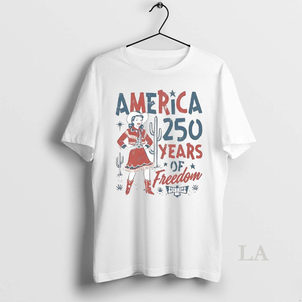 Original Western Cowgirl America 250 Years Of Freedom