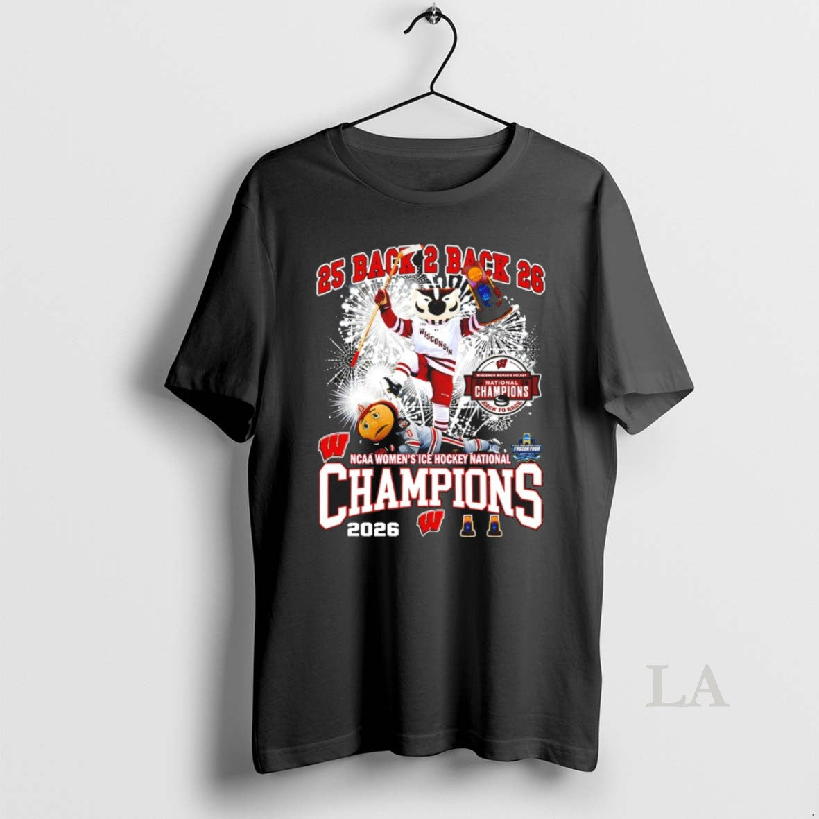 Original Wisconsin Badgers Womens Ice Hockey Back 2 Back Ncaa Champions National 2026