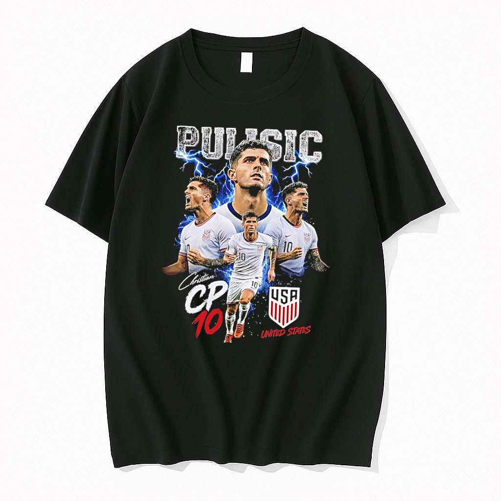 Original World Cup 2026 Christian Pulisic United States Graphic Tee Tshirts Jpg
