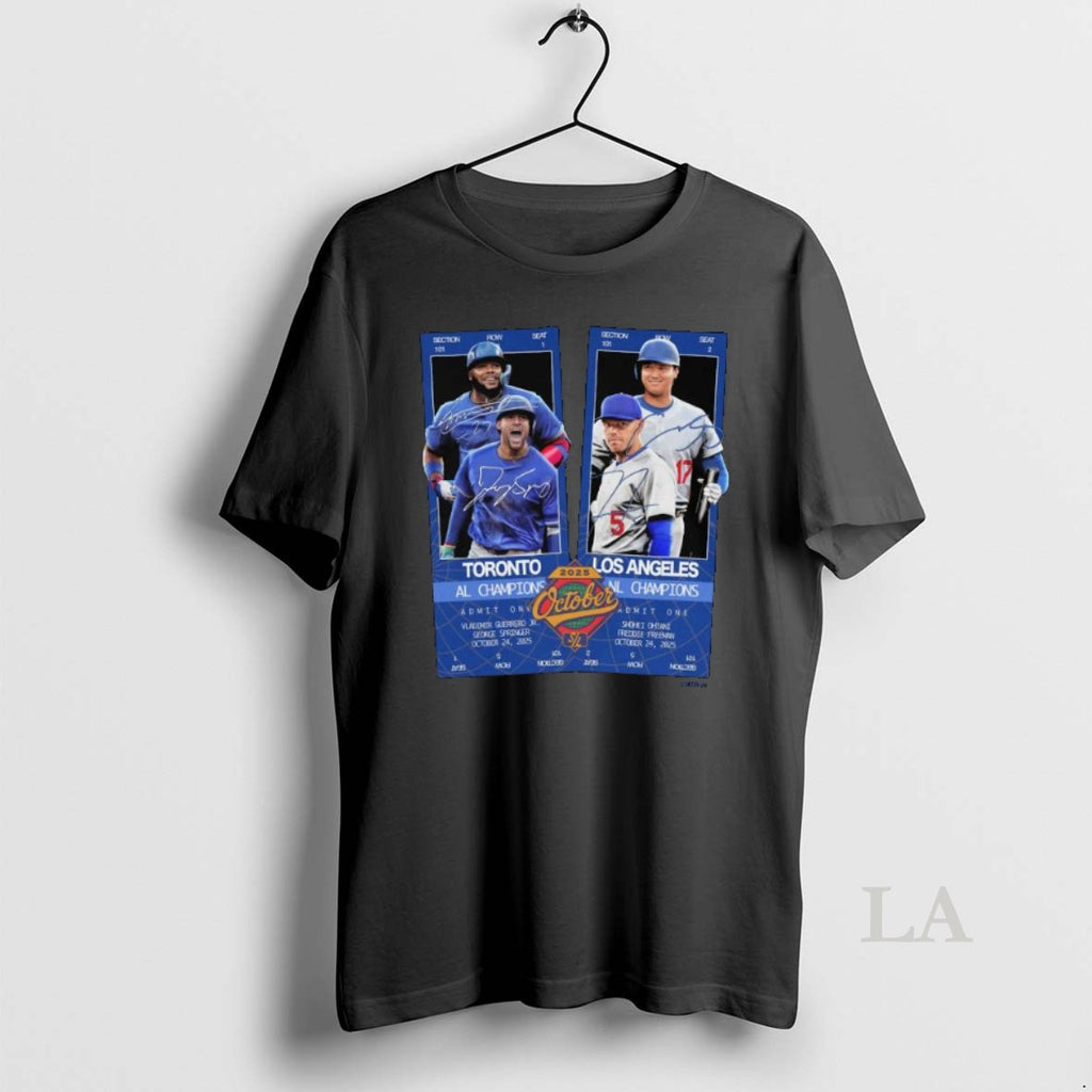 Original Ws Matchup Toronto Vs Los Angeles Al Champions October 2025 Long Sleve