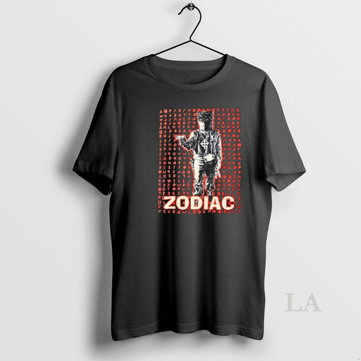 Original Zodiac Killer Cipher And Masked Figure Graphic