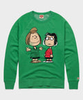 Peanuts Peppermint Patty And Marcie Character Crewneck