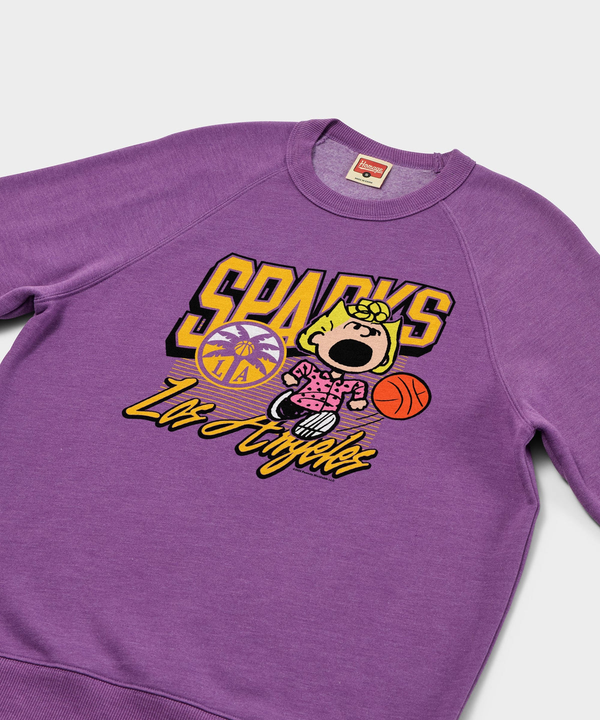 Peanuts Sally x Los Angeles Sparks Crewneck