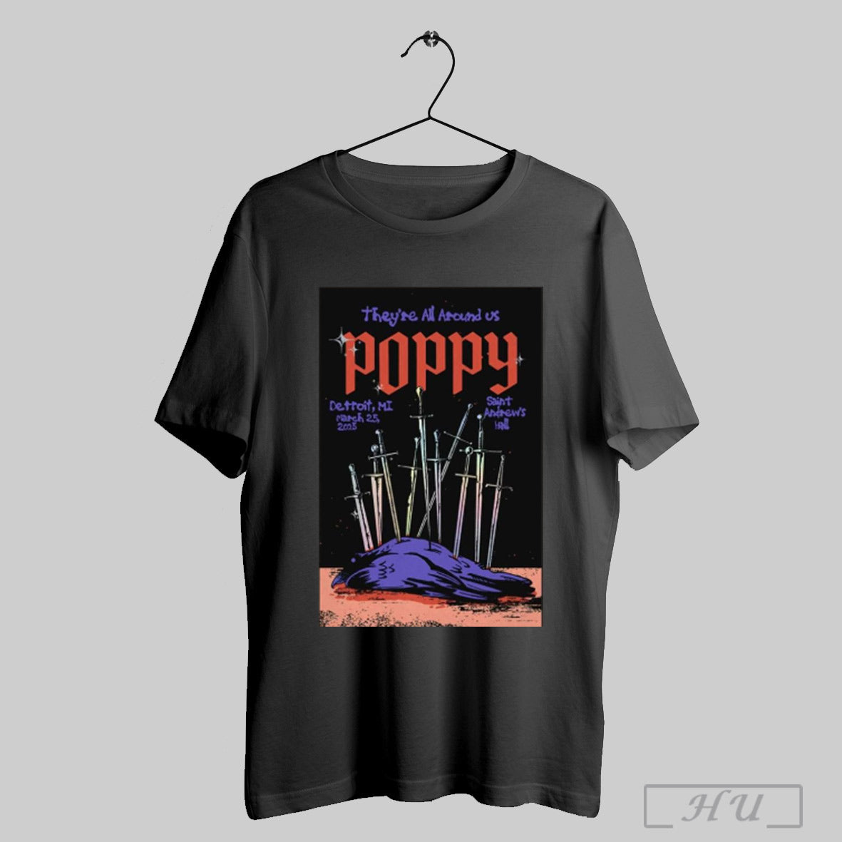 Poppy St Andrews Hall Detroit Mi Mar 25 2025 T Shirt Png