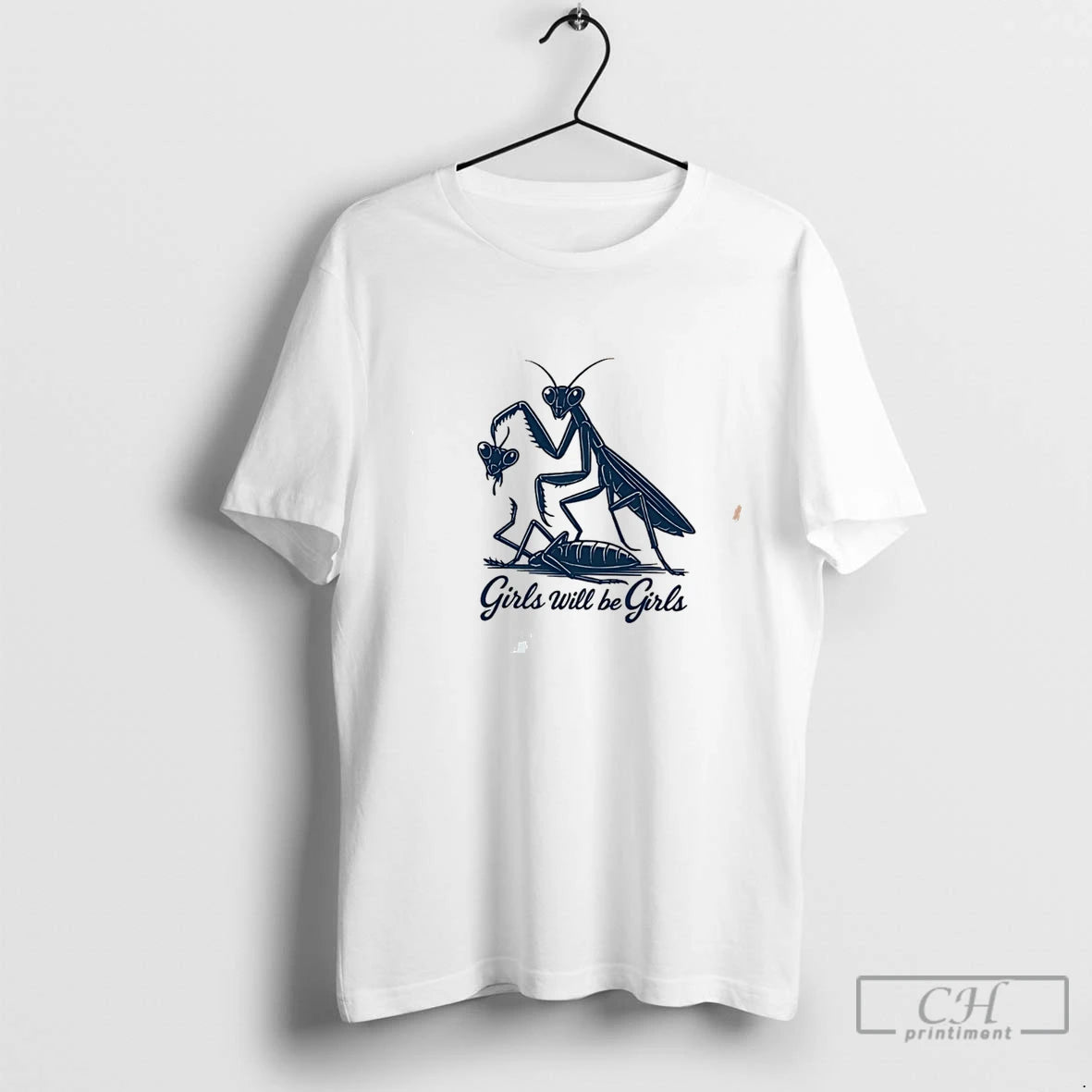 Premium 6lntwnjj Girls Will Be Girls Mantis Graphic Tee