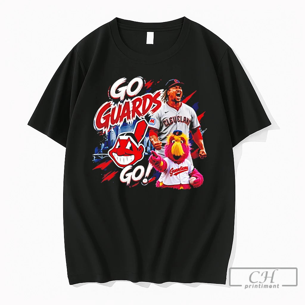 Premium Cleveland Indians Go Guards Mascot Graphic Tee
