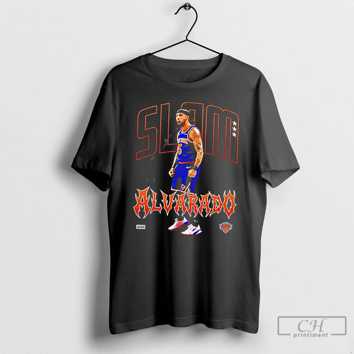 Premium New York Knicks Jose Alvarado Slam Graphic Tee