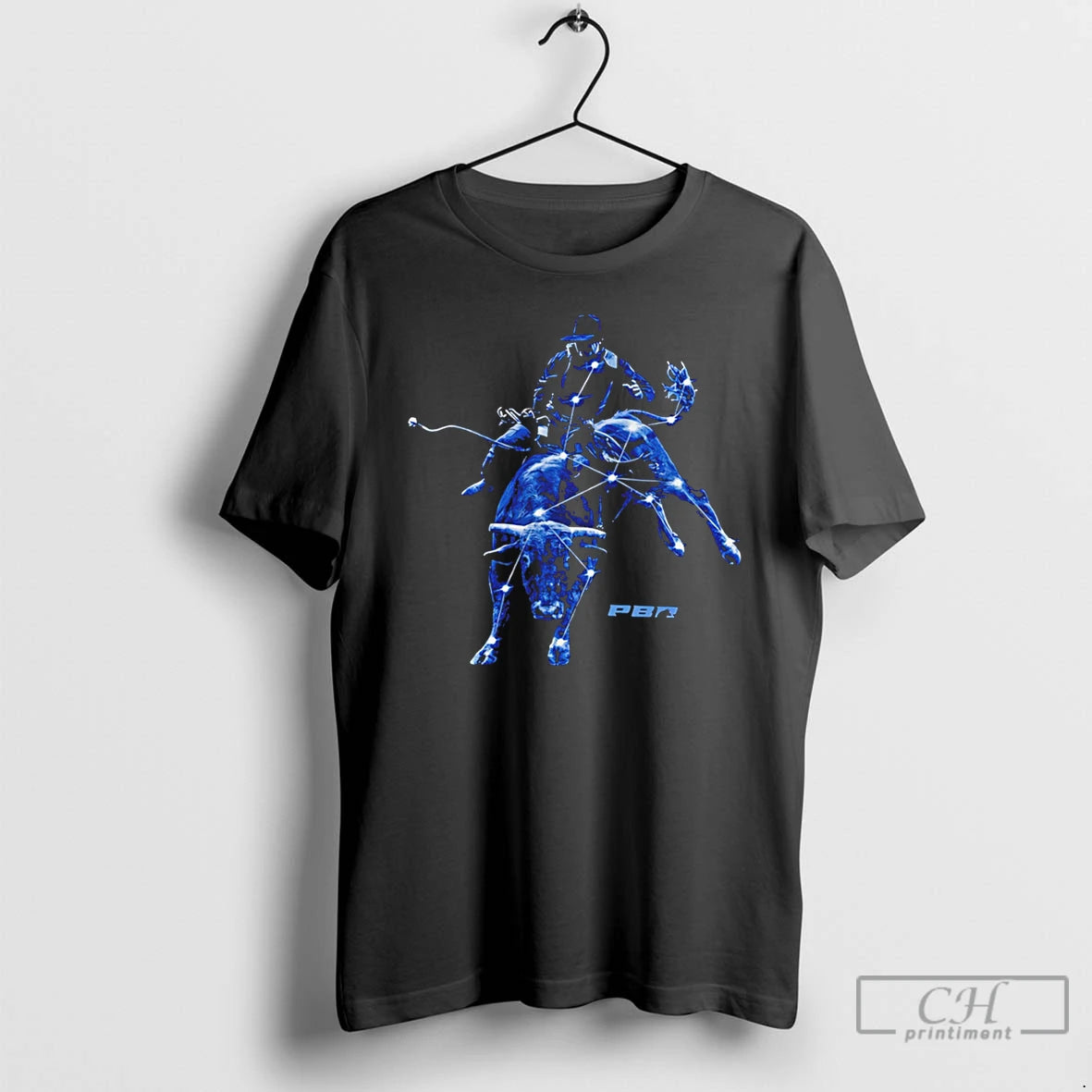 Premium Pbr Space Cowboys Ride Shot Graphic Tee