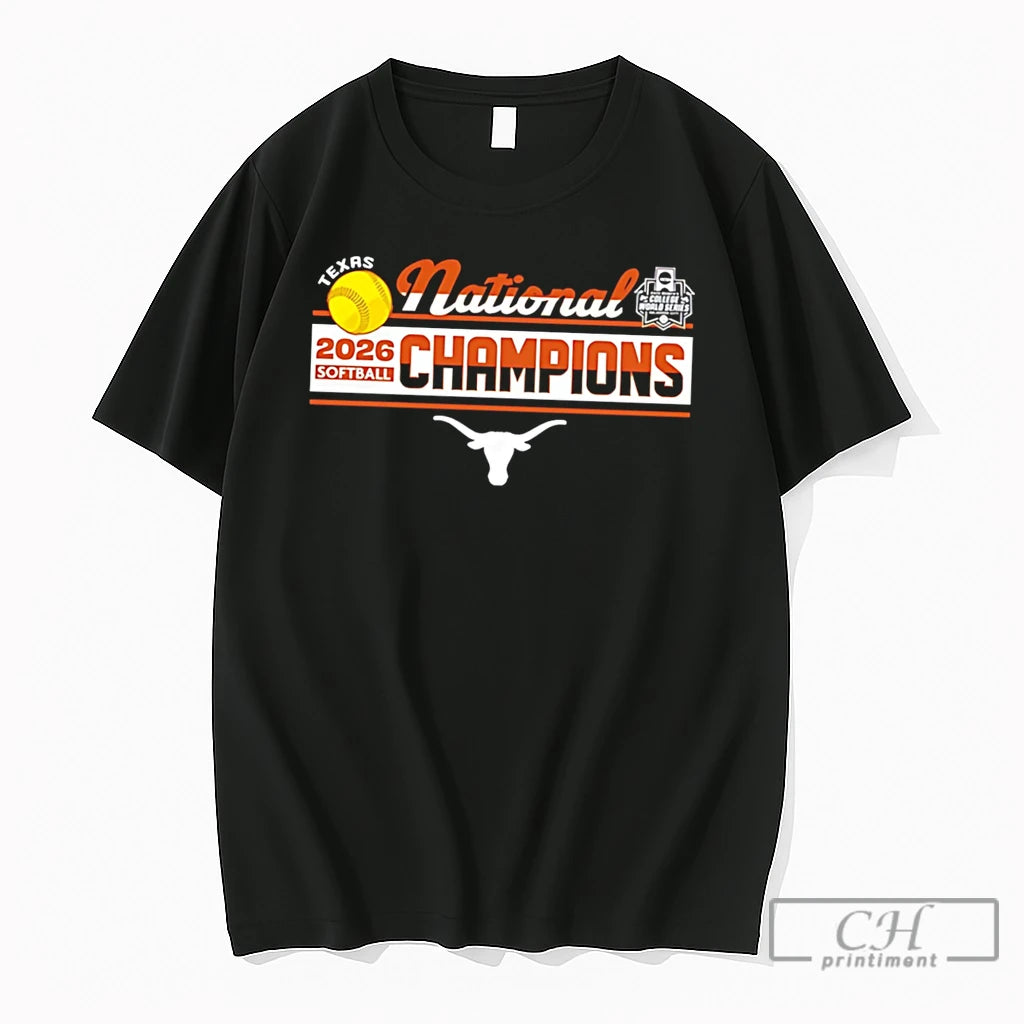 Premium Texas Longhorns 2026 Womens College World Series Champions Classic Tee