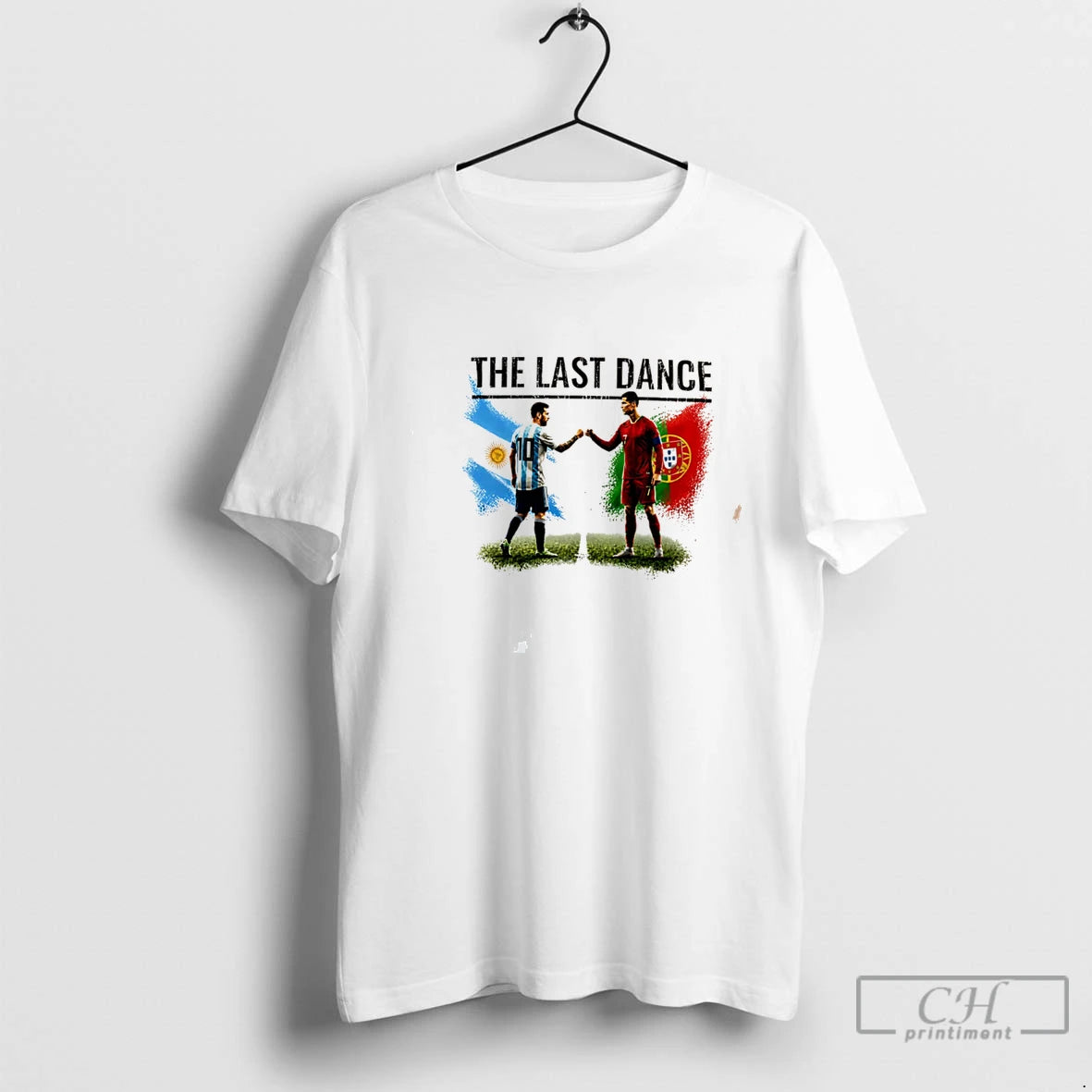 Premium The Last Dance Messi And Ronaldo Graphic Tee