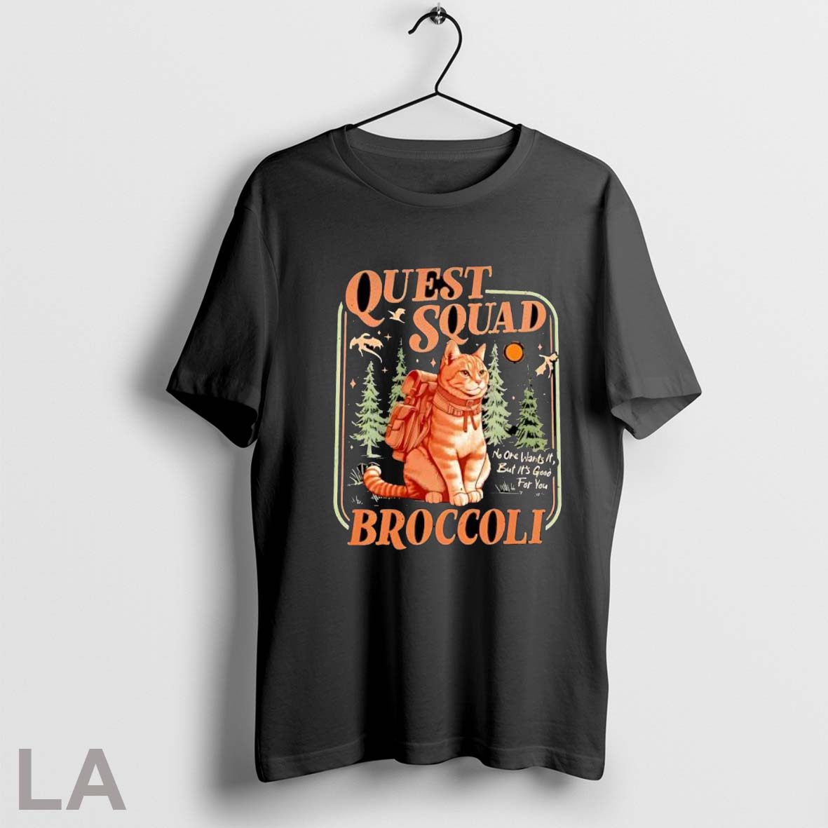 Quest Squad Broccoli Cat T Shirt