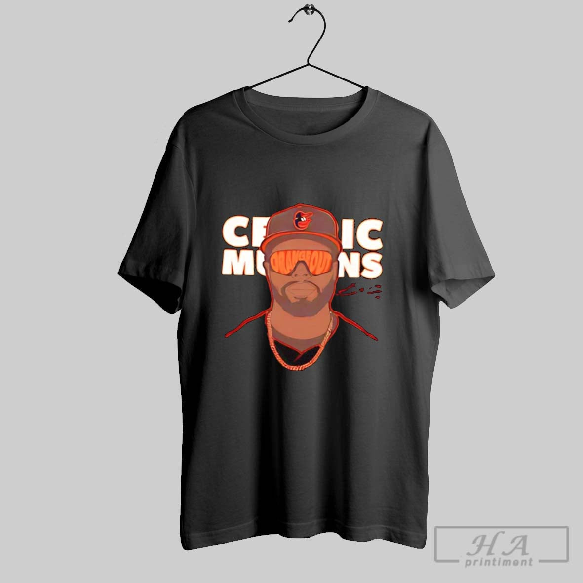 Ramon Wearing Cedric Mullins Signature