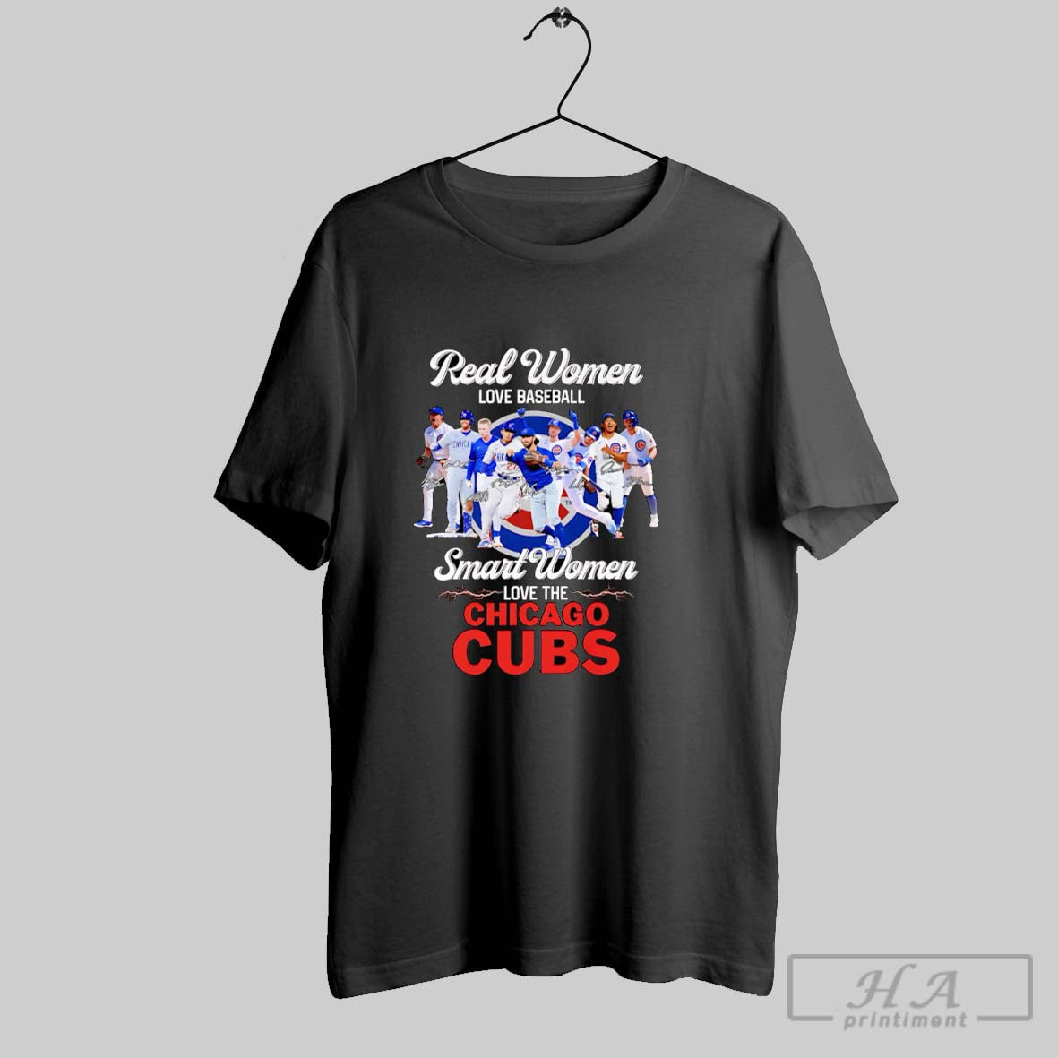Real Women Love Baseball Smart Women Love The Chicago Cubs Signatures Shirt Sweater Longsleeve