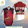 St Louis Cardinals Hawaiian Shirt Red Smoke Pattern Fiery Baseball Apparel