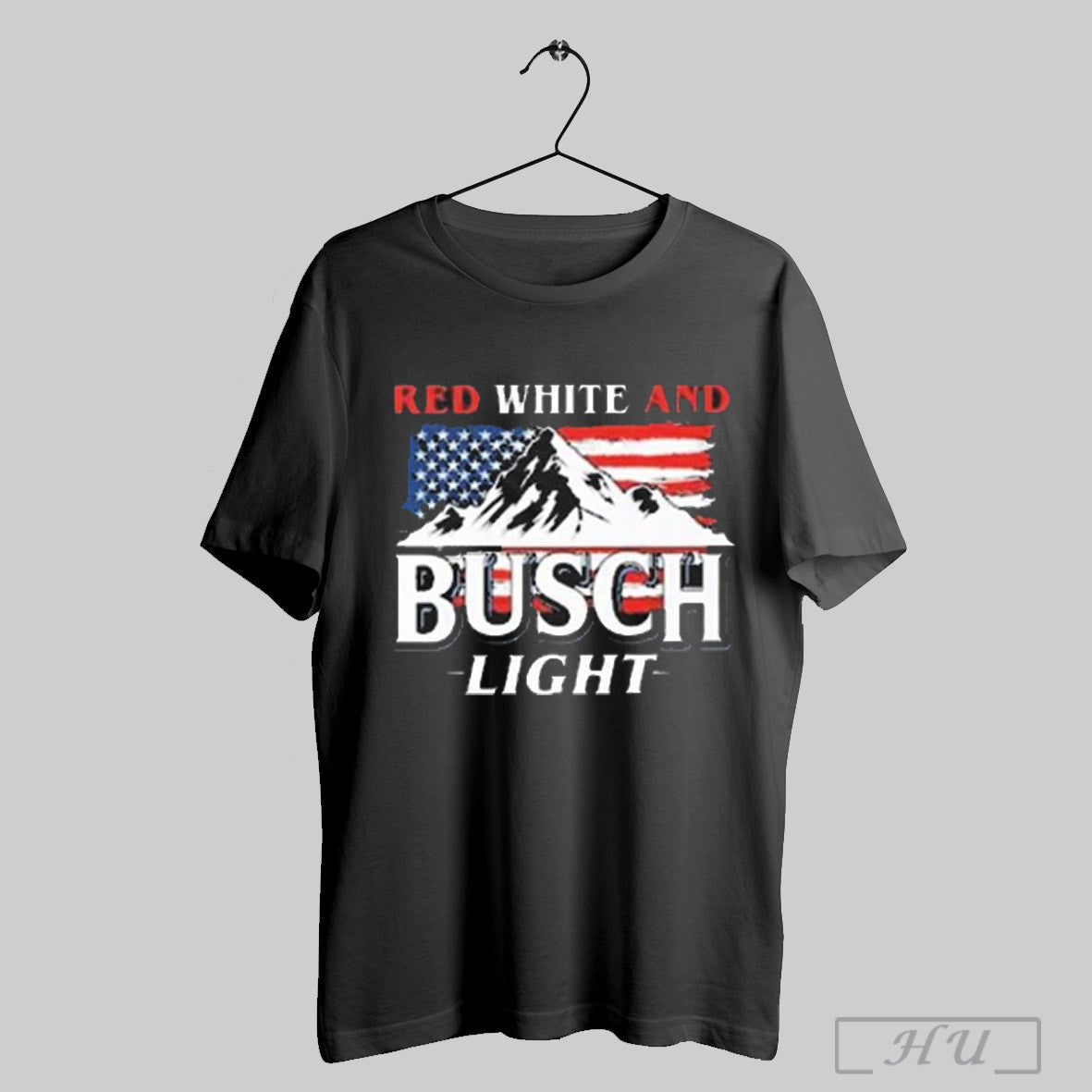 Red White And Busch Light 4th Of July T Shirt Png