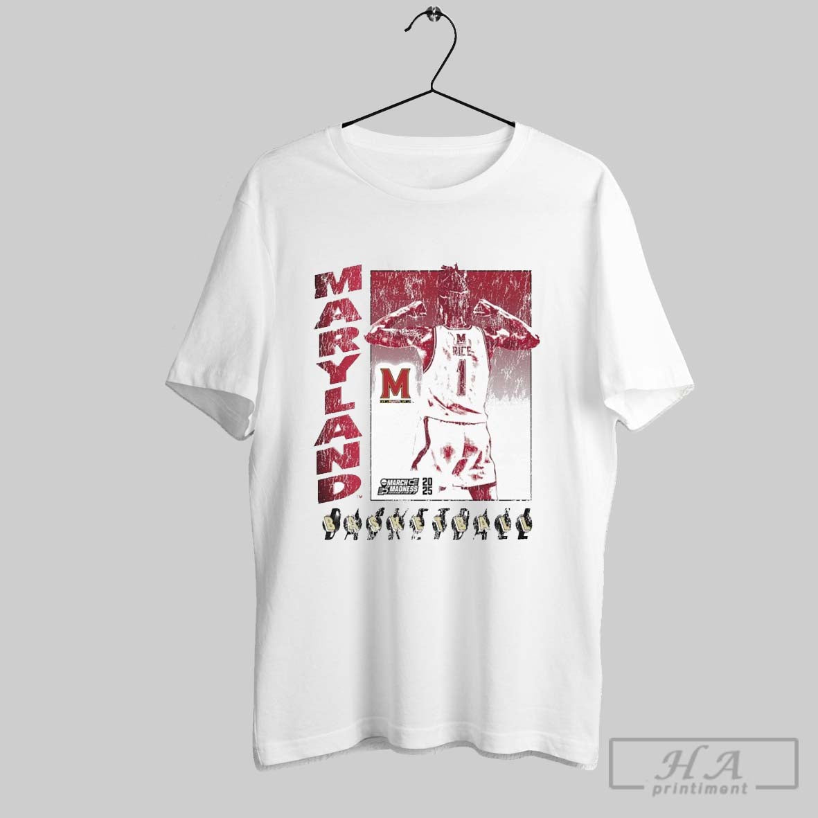 Rodney Rice Autograph Maryland Terrapins March Madness 2025 T Shirts